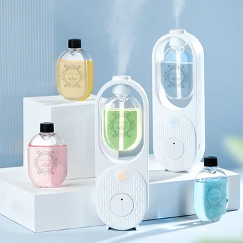 Ароматический диффузор, Портативный Электрический USB, освежитель воздуха, эфирное масло, мелкий туманообразователь, 5 режимов, туманообразователь со светодиодной подсветкой