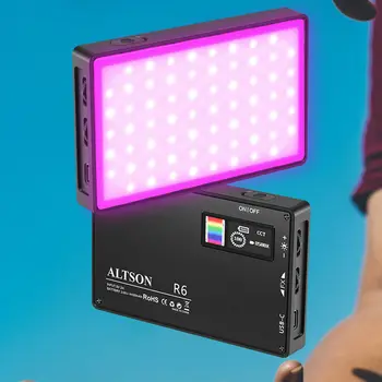 Новый RGB светодиодный Светильник Для камеры с Полноцветным Выходом, Комплект Видеоламп с Регулируемой Яркостью 2500 K-8500K, Двухцветная Панель CRI 95 +
