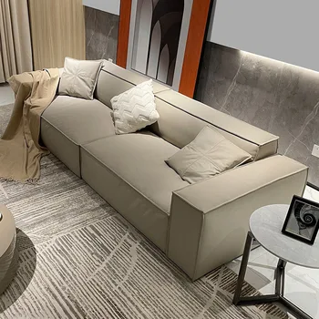 Скандинавские диваны для гостиной, Кожаный Роскошный Дизайнерский диван-кровать для гостиной, Индивидуальный набор диванов Sofy Do Salonu Мебель для дома