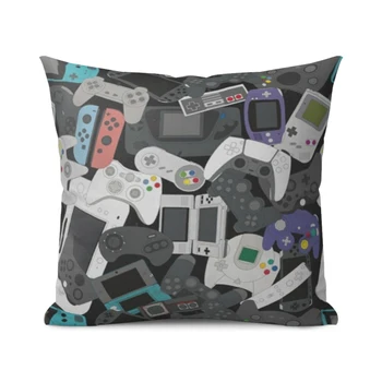 Recreational-machinesHome-Decor-Gamepad-Pillowcase-Video-Game-Cushion-Cover-Gamer-Controller-Pillowcase