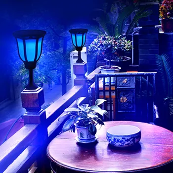 Светодиодный солнечный RGB Садовый светильник, красочный наружный фонарь, водонепроницаемый для сада, патио, двора, бассейна, Свадебного украшения, солнечного света