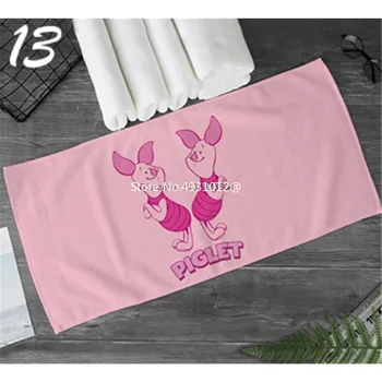 Банное полотенце с рисунком розового поросенка Диснея и аниме Быстросохнущее Большое Пляжное полотенце для плавания Мягкая впитывающая мочалка 75x150 см