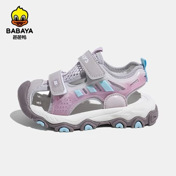 Детские Сандалии Babaya, Спортивная обувь для мальчиков, Лето 2023, Новые Пляжные Сандалии, Обувь для девочек, Детская Повседневная обувь на мягкой подошве