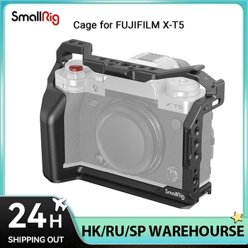 Клетка для камеры SmallRig X-T5 для FUJIFILM, Алюминиевая подставка для камеры Fujifilm XT5 Со встроенными направляющими НАТО, Быстроразъемная пластина для Arca