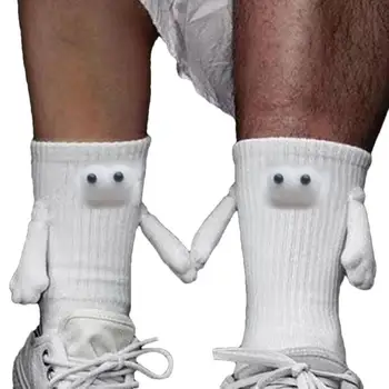Магнитные носки для рук 3D Кукла Пара Забавных Носков С Глазами Магнитное Всасывание 3D Кукла Пара Носков Пара Забавных Носков Для