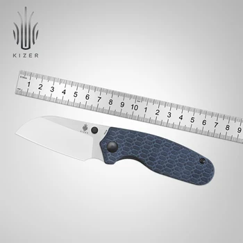 Складной Карманный нож Kizer V3593SC1/V3593SC2 Towser S 2022 Новый EDC-нож с синей Рукояткой Richlite или черной Micarta из стали 154 см