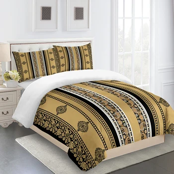 Европейский Эфиопский Традиционный Дизайн Постельных принадлежностей в марокканском стиле Полный Комплект Односпальная Кровать Двуспальная кровать Пододеяльник и 2 наволочки
