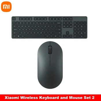 Новый набор беспроводных клавиатур и мышей Xiaomi Mini 2 Портативные беспроводные игровые клавиатуры с частотой 2,4 ГГц для компьютера PC Gamer Keypad