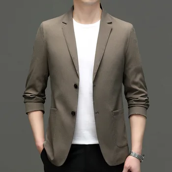 6724-2023 Мужской костюм, весенний новый деловой профессиональный мужской костюм, куртка, повседневная корейская версия костюма