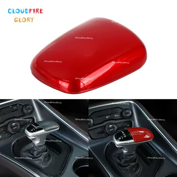 CloudFireGlory, центральная ручка переключения передач, декоративная накладка, Красная для Dodge Challenger Charger 2015 2016 2017 2018 2019