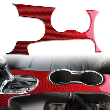 Красный Карбоновый АБС Авто Внутренняя Панель Переключения Передач, Декоративная Накладка Для Ford Mustang 2015 2016 2017 2018 2019
