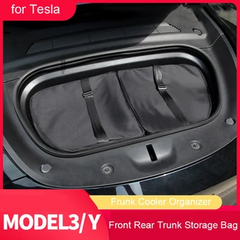2 шт, Органайзер для холодильника Frunk Model 3, Изоляционная сумка-холодильник, органайзеры для хранения в багажнике Tesla Model 3, Аксессуары Model Y