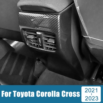 Для Toyota Corolla Cross XG10 2021 2022 2023 Гибридный ABS Автомобильный Задний Кондиционер Вентиляционное Отверстие На Выходе Рамка Крышка Панель Отделка Аксессуары