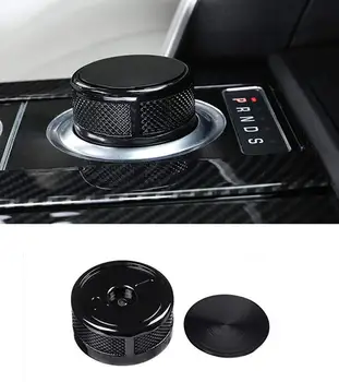 Сменная головка ручки переключения передач из цинкового сплава SV Черная для Range Rover Evoque 2012-2016