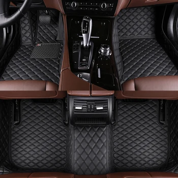 Автомобильные Коврики из искусственной кожи на заказ для Jaguar F-Type 2012-2022 года Детали интерьера Автомобильные Аксессуары Ковер