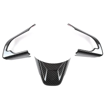 Наклейки для отделки рулевого колеса автомобиля для Jimny 2019 2020 2021 2022, Аксессуары из углеродного волокна ABS