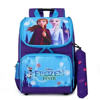 Disney начальный школьный рюкзак мультяшная сумка Эльзы через плечо для девочек и мальчиков, рюкзак для маленьких детей, детский Замороженный школьный рюкзак