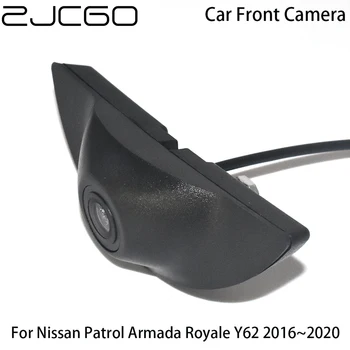 Вид спереди автомобиля Парковка Логотип Камера ночного видения положительный Водонепроницаемый для Nissan Patrol Armada Royale Y62 2016 ~ 2020
