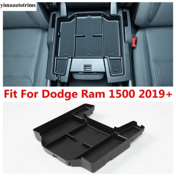 Для Dodge Ram 1500 2019 2020 2021 Автомобильный Подлокотник Ящик для хранения Контейнер Центрального Управления Органайзер Держатель Лоток Аксессуары для интерьера
