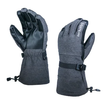Зимние велосипедные лыжные перчатки Fonoun для взрослых, утепленные, с сенсорным экраном, плюшевые, теплые, из искусственной кожи, удобные, дышащие FNX-089