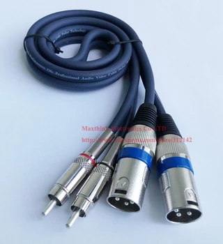 NCHTEK Двойной микрофон XLR 3Pin Разъем для подключения динамика к Двойному штекеру RCA Аудио Микшерный Соединительный кабель около 1 М/1 шт.