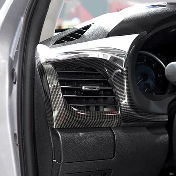 Для Toyota Hilux Revo 2015-2021 Боковая панель из углеродного волокна, выход для кондиционера, вентиляционная отделка переменного тока, декоративные автомобильные аксессуары
