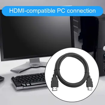 Bluelans HDMI-совместимый кабель Plug Play Широкое применение Металлический Практичный Надежный видео шнур для телевизионной приставки
