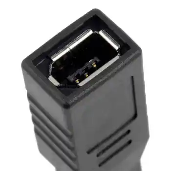 ABS Черный противопожарный провод 800-400 Адаптер-конвертер с 6-контактным разъемом на 9-контактный разъем IEEE 1394