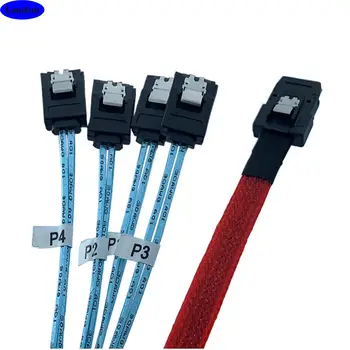 Высокоскоростной соединительный кабель MINI SAS SFF-8087 с 4 портами SATA для сервера