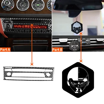 1 шт. наклейка на консоль FM-радио из настоящего углеродного волокна для BMW Z4 E89 2009-2016.