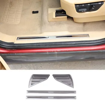 4 шт. Внутренняя Защитная пластина для порога, накладка на порог, Защитная пластина для Land Rover Freelander 2 2009-2015 Автомобильные аксессуары