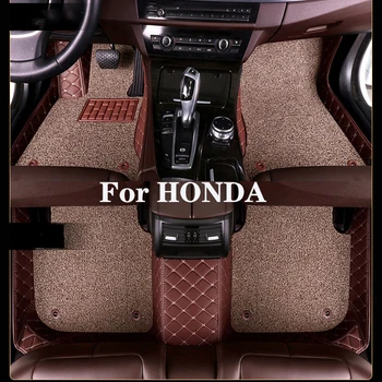 Высококачественный Индивидуальный Двухслойный Съемный Автомобильный Коврик С Ромбовидным Рисунком Для HONDA CRIDER Ridgeline Prelude BRV Life Legend
