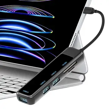 USB-концентратор 3,0 Адаптер Кард-ридер USB-Разветвитель для ноутбуков Xiaomi Для Huawei USB 3,0 Концентратор 4 порта Для ПК Компьютерные Аксессуары