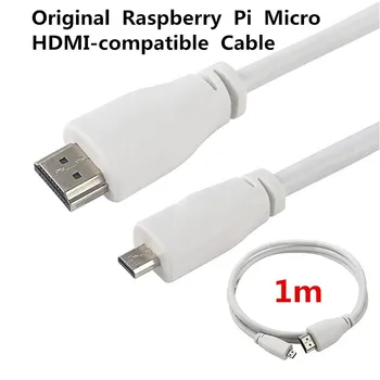 Raspberry Pi Оригинальный официальный кабель, совместимый с Micro HDMI (A / M), версия видеокабеля для Raspberry Pi 4 Model B