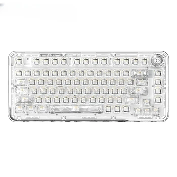 2023 Горячая Клавиатура B81 75% BT/2,4 G/Type-C с акриловой прокладкой Hotswap с Прозрачными клавишными Колпачками для ПК для Механической клавиатуры Mac/Win
