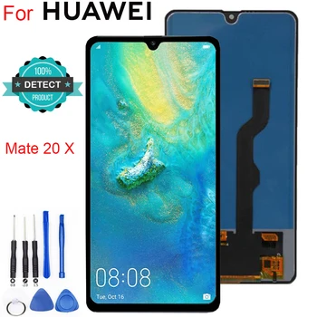 Замена дисплея Mate 20X для Huawei MATE 20 X ЖК-дисплей с сенсорным экраном, дигитайзер в сборе, запчасти для ремонта MATE 20X LCD