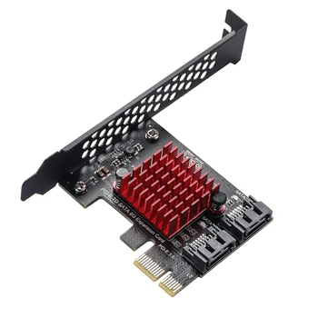 PCIe на 2 порта SATA 3 III 3,0 6 Гбит/с SSD адаптер PCI-E PCI X1 Плата контроллера Поддержка карт расширения X4 X6