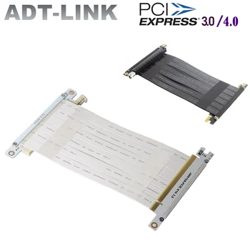 Двойная Обратная Видеокарта Черный Белый Удлинительный Кабель PCIe 4.0 3.0 x16-x16 Gen4/3 Гибкий графический процессор Riser ITX A4 Соединительный Провод