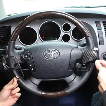 Для Toyota Tundra 07-13 Наклейка на декоративную панель Рулевого колеса Автомобиля ABS Наклейка на рамку кнопки рулевого колеса Аксессуары для интерьера