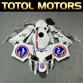 Комплект мотоциклетных обтекателей, пригодный для Cbr600rr 2005-2006, комплект для кузова, Высококачественная инъекция АБС, Новый Белый Синий