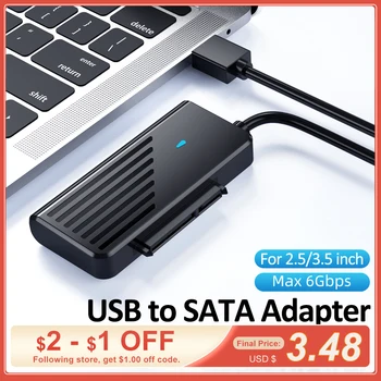 Cybmoon 6 Гбит/с Адаптер SATA к USB 3,0 UASP USB SATA Адаптер 2,5/3,5 Дюймов SATA HDD SSD Жесткий диск Для Передачи данных Аксессуары для ПК