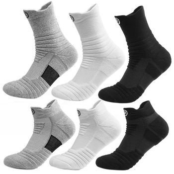 Мужские спортивные носки для бега, Дышащие Носки, отводящие влагу, Бесшовные Спортивные носки, Длинные, Короткие, Дезодорант от пота, Мужские носки Sox