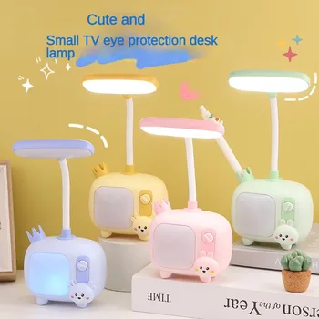 USB Мультяшный Милый Ночник с выключателем в стиле Детской спальни, Настольная лампа, прикроватная тумбочка, настольная лампа для учебы, подарок для детей