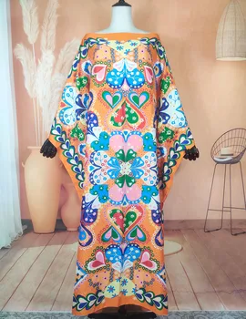 Африканские Платья Для Женщин, Элегантное Платье-кафтан Оверсайз, Длина 130 см, Длина по бюсту 130 см, Платье-кафтан, Кувейт, Bohe, Свободная Абая