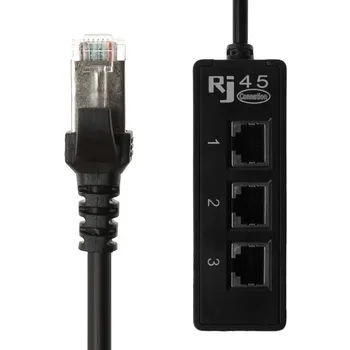 Centechia от 1 до 3 розеток локальной сети Ethernet, разветвитель штекера RJ45, удлинитель гаджета, кабель usb sata, карта USB riser card, разъем rj45