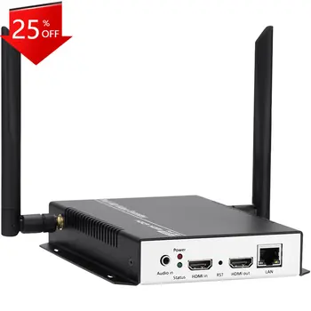 URay HEVC H.265 HDMI VideoTo SRT RTSP RTMP HTTP Потоковый Кодировщик Беспроводной H265 H.264 HD Video To IP Stream Encoder IPTV WiFi