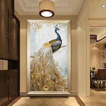 Алмазная живопись новинка 2023 5D DIY мозаичная картина анимация павлина вышивка украшение дома полный квадратный/круглый бриллиант
