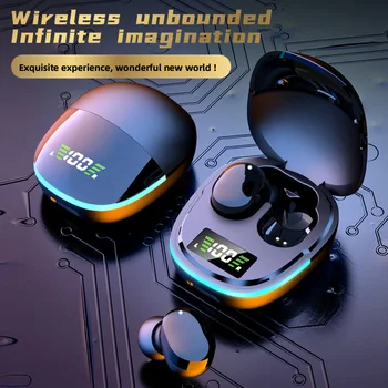 TWS Беспроводные Bluetooth Наушники Гарнитура Наушники со светодиодным дисплеем Fone Bluetooth 5.1 Шумоподавление Спортивные игровые наушники с микрофоном