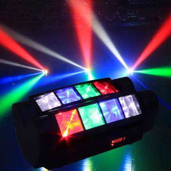 Мини-Сценический Светильник LED 40W RGBW Moving Head Light LED Spider Beam Сценическое Освещение DMX 512 Spider Light Для DJ Ночного клуба И Вечеринки