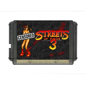 Streets of Rage 2 и 3 Голый Блейз Genesis 16-битный Игровой карточный накопитель